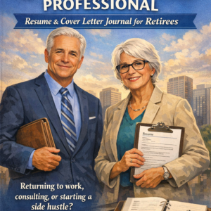THE COMEBACK PROFESSIONAL Resume & Cover Letter Journal for Retirees Returning to work, consulting, or starting a side hustle? Let’s craft your story.