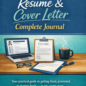 THE EVERYDAY PROFESSIONAL Resume & Cover Letter Complete Journal Your practical guide to getting hired, promoted, or starting fresh — at any career stage