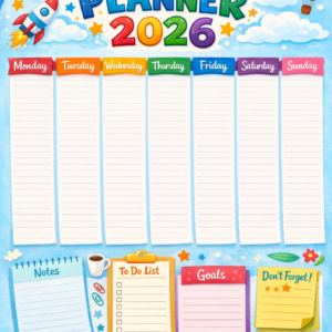 WEEKLY PLANNER 2026