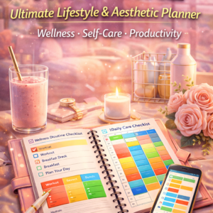 THAT GIRL Ultimate Lifestyle & Aesthetic Planner , Wellness • Self-Care • Productivity
