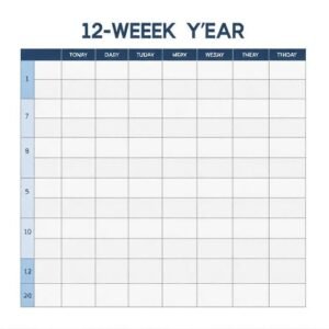 12-WEEK YEAR Action Planner