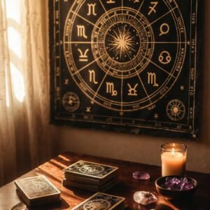 Tarot & Astrology Integration Space for Daily Card Pulls Alongside Astrological Transits