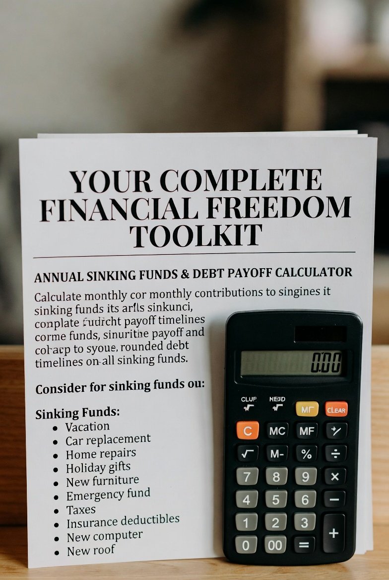 YOUR COMPLETE FINANCIAL FREEDOM TOOLKIT Annual Sinking Funds & Debt Payoff Calculator