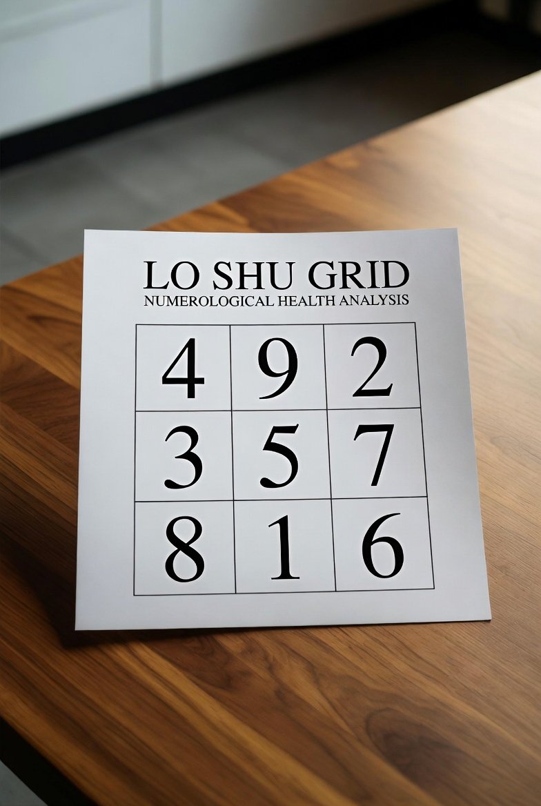 LO SHU GRID NUMEROLOGICAL HEALTH ANALYSIS