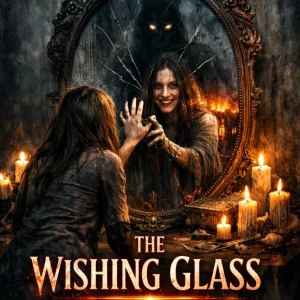 Every wish has a price. Every reflection, a lie. Dive into THE WISHING GLASS, a chilling horror thriller where your darkest desires come with a deadly cost.
